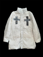 Load image into Gallery viewer, White Duct Tape Cross Jacket
